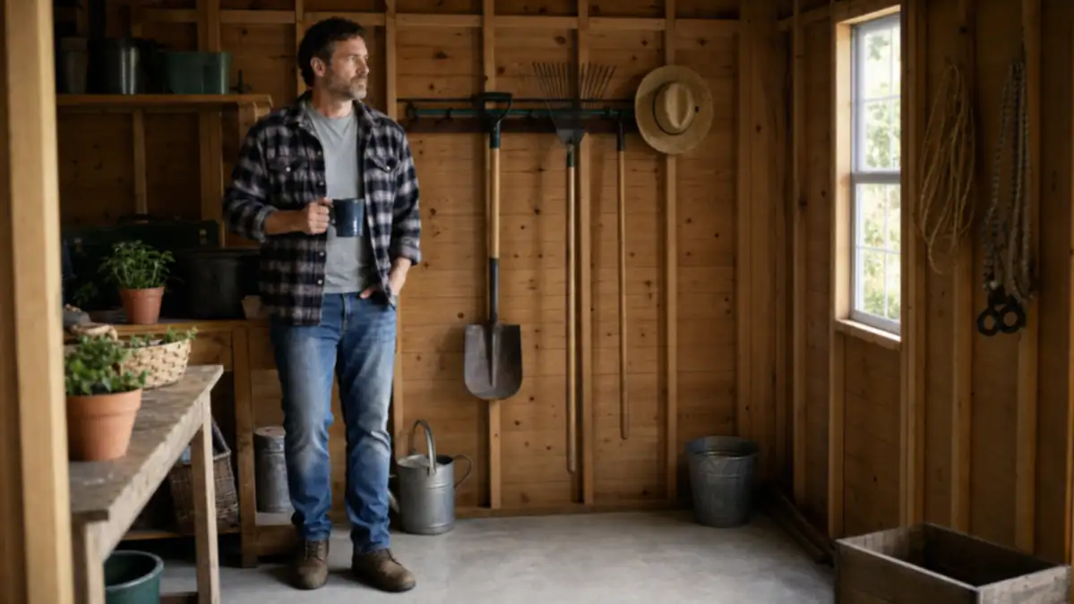 How to Organize a Small Shed With a Wall-Mount Tool Rack