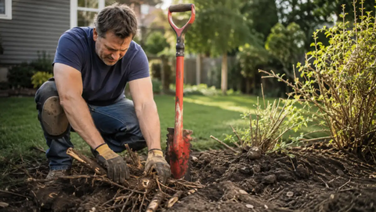 How to Remove Stubborn Roots With a Serrated Shovel